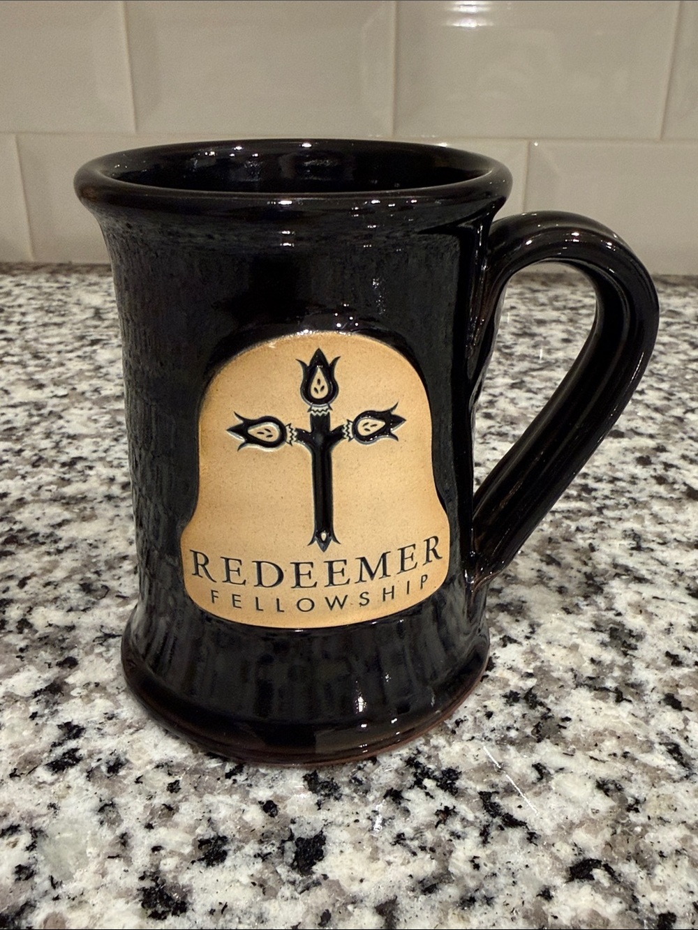 Redeemer Fellowship Black Ceramic Logo Mug